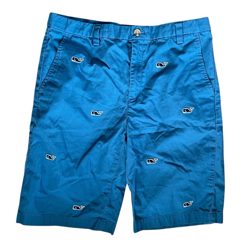 Vineyard Vines Blue Whale Embroidered Chino Shorts